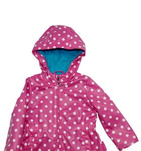 Girls Pink Printed Frost Hoodie Jacket