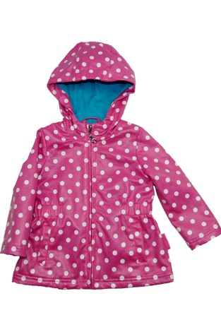 Girls Pink Printed Frost Hoodie Jacket
