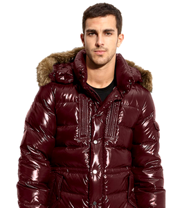 Moncler Rod Quilted Down Parka with Genuine Coyote Fur Trim