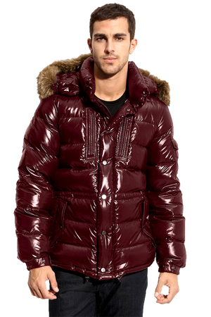 Moncler Rod Quilted Down Parka with Genuine Coyote Fur Trim