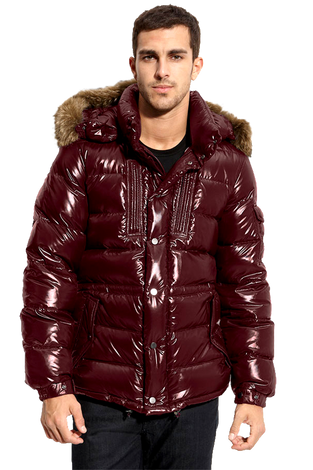 Moncler Rod Quilted Down Parka with Genuine Coyote Fur Trim