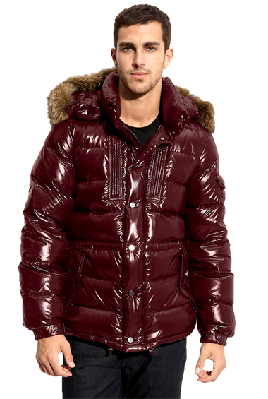 Moncler Rod Quilted Down Parka with Genuine Coyote Fur Trim